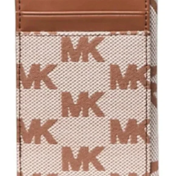 Michael Kors Cooper Logo Jacquard Bi-Fold Wallet - Picture 4 of 8